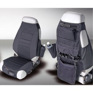 Jeep Wrangler Seat Covers - Rugged Ridge - Fabric - Black - `87-`06